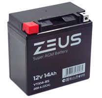 АКБ 6МТС-14 Zeus Super AGM п.п.L+ 14a/h (YTX14-BS)